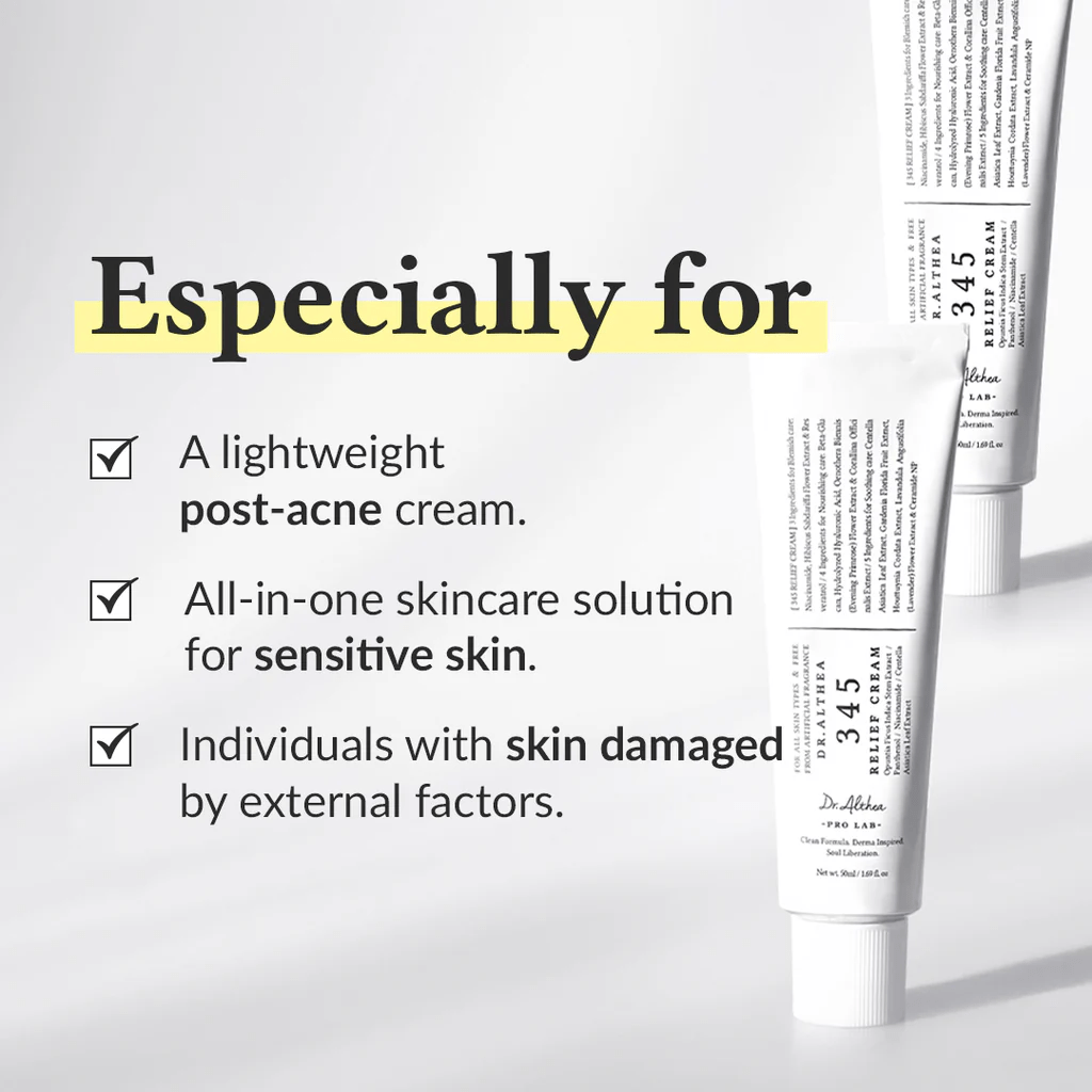 345 Relief Dr. Althea Cream - Premium Korean Skincare Solution-Be Yours-Korean Skincare