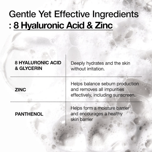 Anua 8 Hyaluronic Acid Hydrating Gentle Foaming Cleanser - Essential Korean Skincare-Be Yours-Korean Skincare