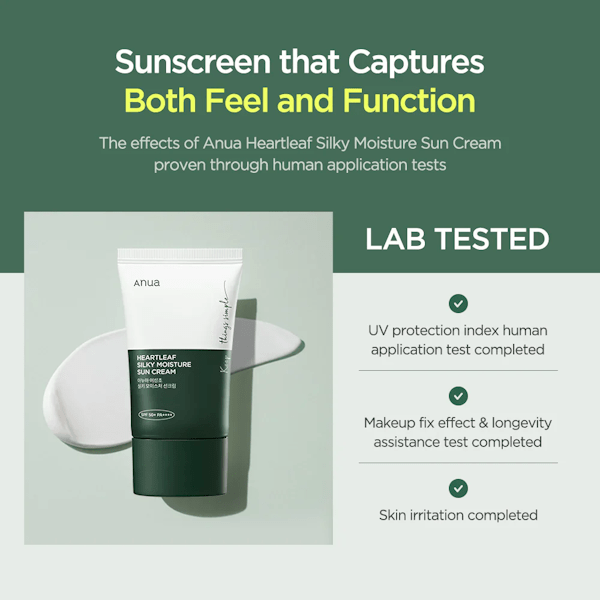 Anua-Hearleat Silky Moisture SPF50+: Korean Skincare for Ultimate Hydration-Be Yours-Korean Skincare