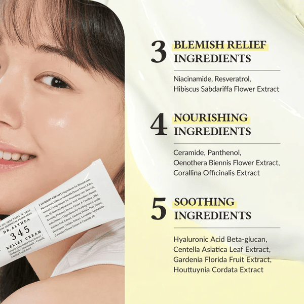 345 Relief Dr. Althea Cream - Premium Korean Skincare Solution-​Be Yours-Korean Skincare