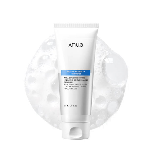 Anua 8 Hyaluronic Acid Hydrating Gentle Foaming Cleanser - Be Yours - Cleansers