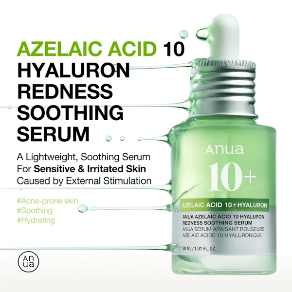 Anua Azelaic Acid 10 Hyaluron Redness Soothing Serum for Korean Skincare-Be Yours-Korean Skincare