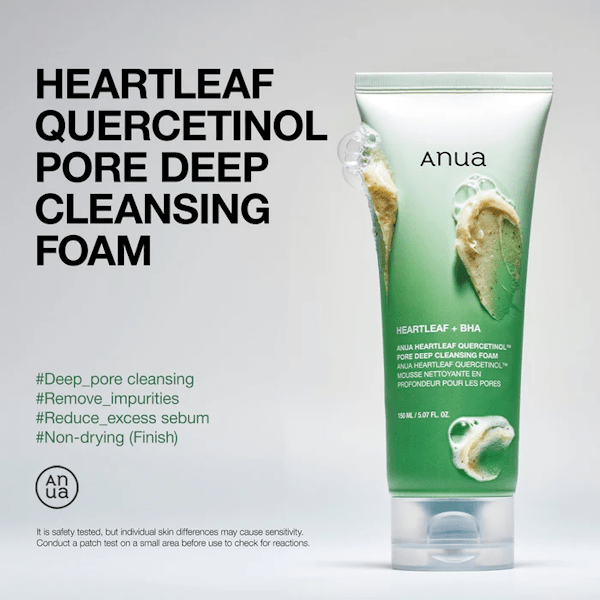 Anua Heartleaf Quercetinol Pore Deep Cleansing Foam - Be Yours - 