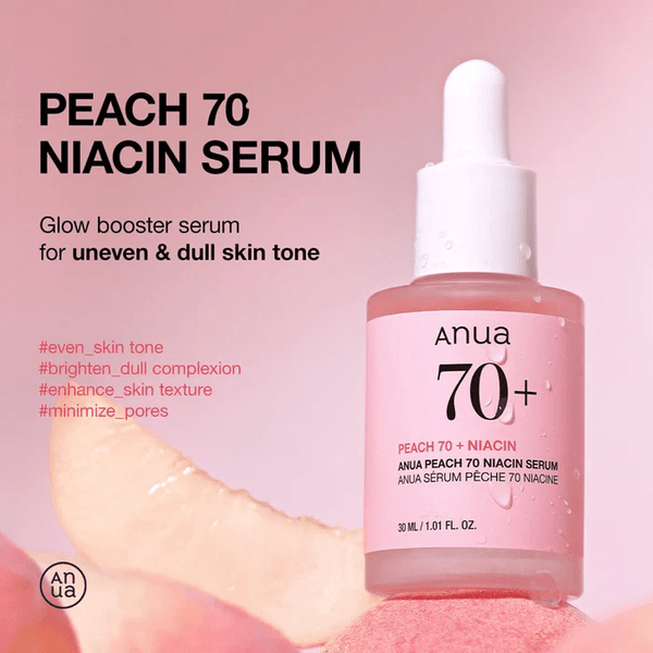 Anua Peach 70% Niacinamide Serum for Radiant Korean Skincare-​Be Yours-Korean Skincare