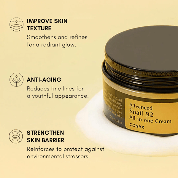 COSRX - Advanced Snail 92 All In One Cream - Be Yours -