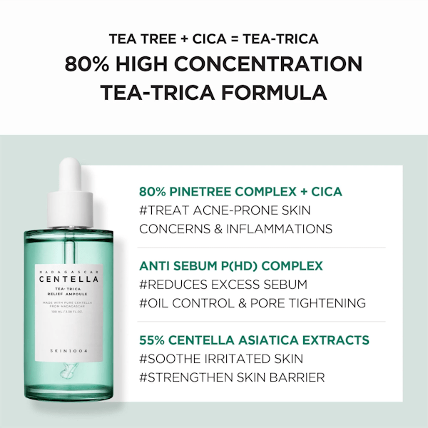 SKIN1004 - Madagascar Centella Tea - Trica Relief Ampoule - Be Yours - 