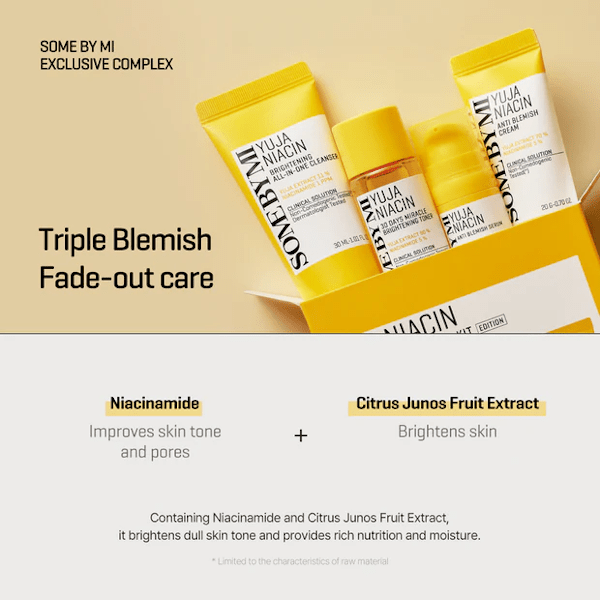 SOME BY MI - Yuja Niacin Anti - Blemish Starter Kit - Be Yours - 