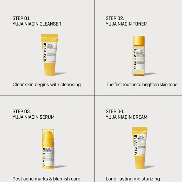 SOME BY MI - Yuja Niacin Anti - Blemish Starter Kit - Be Yours - 